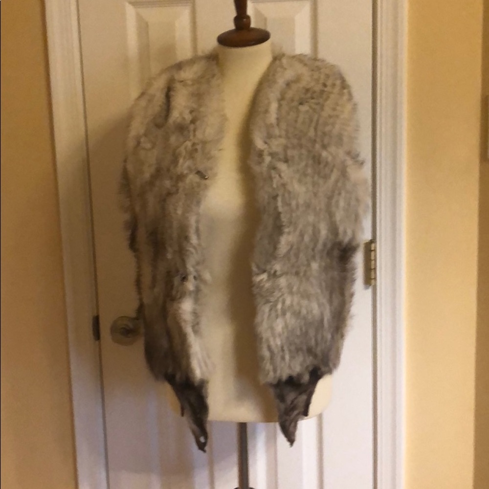 Arctic fox fur vest